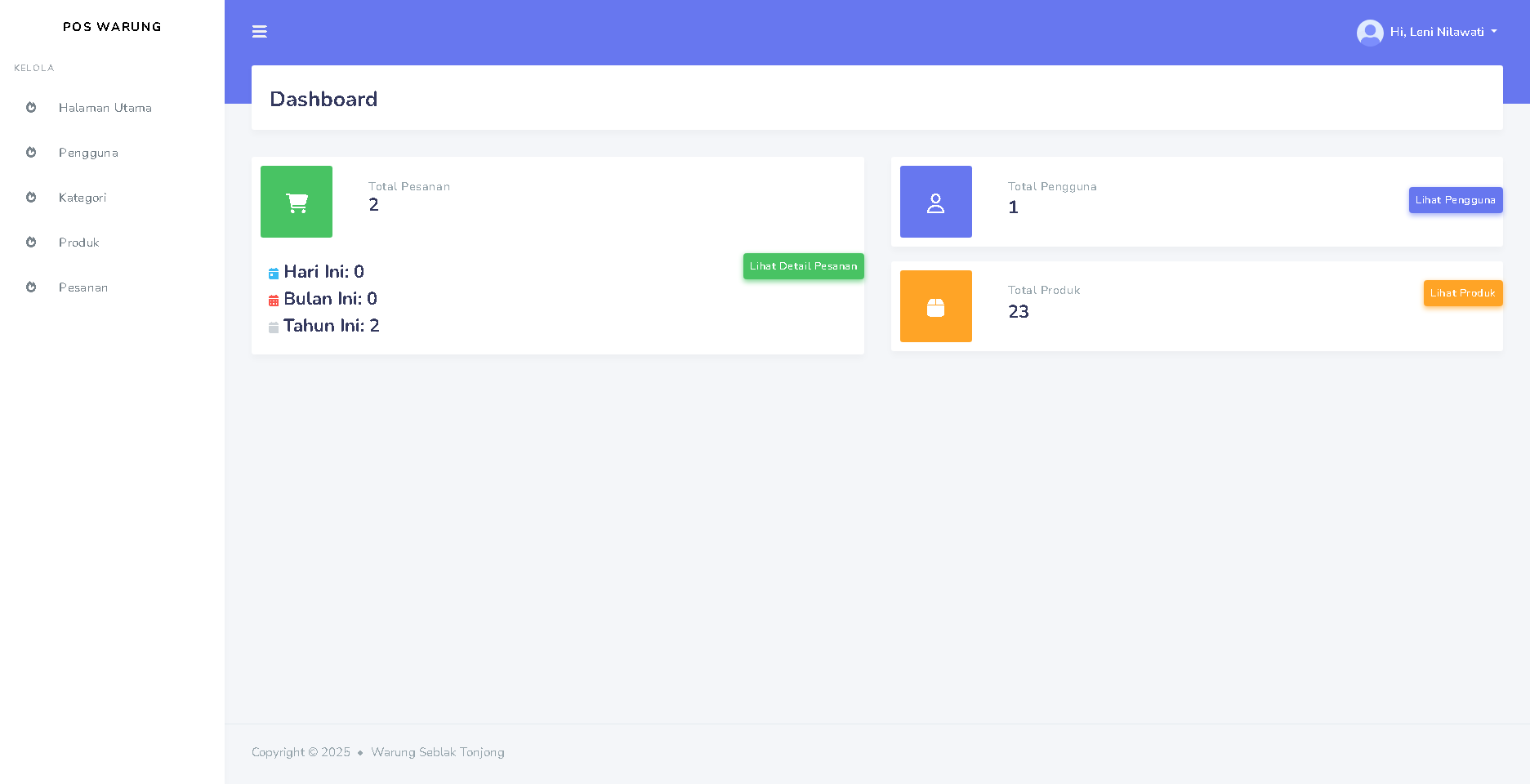 Management POS Seblak Tonjong (Laravel)